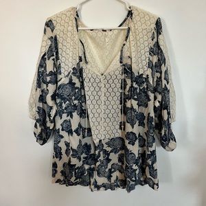 Free People Floral Top